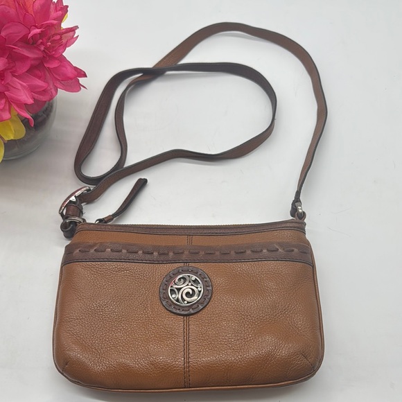 Brighton Handbags - Brighton Carmel Tan Leather Crossbody Bag BRN7659C